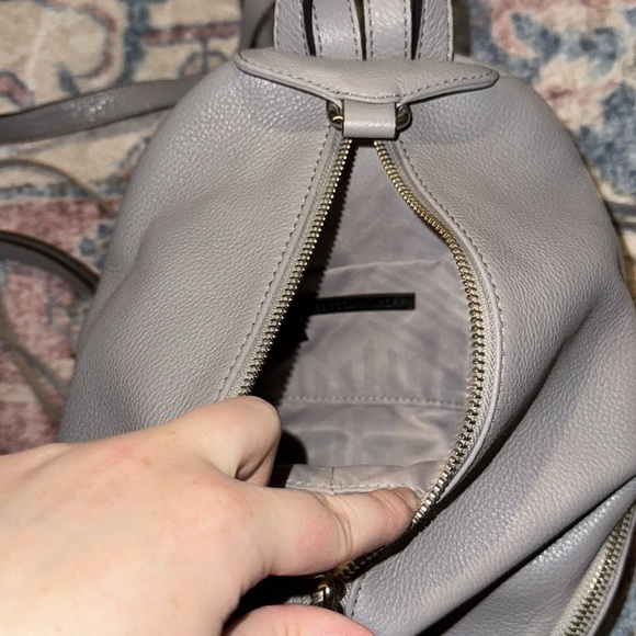 Rebecca Minkoff Mini Julian Backpackk Grey - Picture 5 of 5
